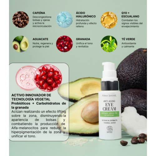 Alma Secret - Multi-repairing and anti-aging eye contour with avocado - 20ml