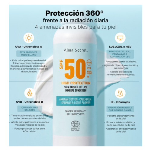 Alma Secret - Body Sunscreen SPF50 Skin Barrier Defense