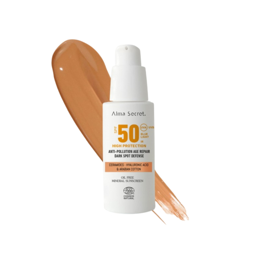 Alma Secret - Facial sunscreen SPF50 with color - Golden