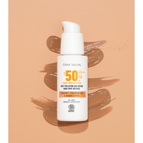 Alma Secret - Facial sunscreen SPF50 with color - Golden