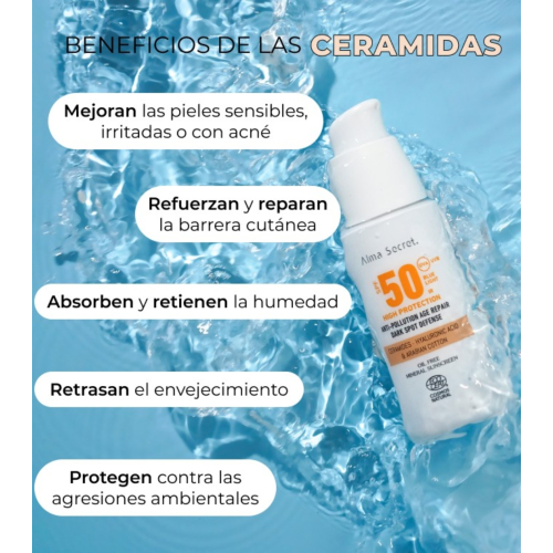 Alma Secret - Facial sunscreen SPF50 with color - Golden