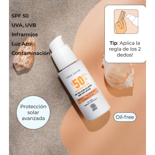 Alma Secret - Facial sunscreen SPF50 with color - Golden
