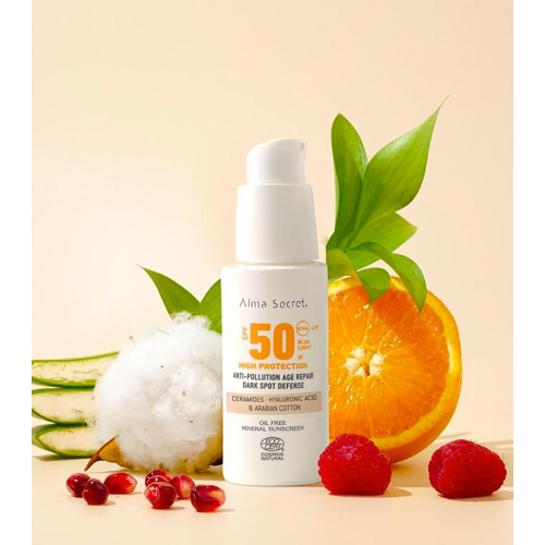 Alma Secret - Facial sunscreen SPF50 with color - Sand