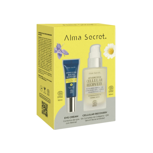 Alma Secret - Eye Contour Set Round Midnight + Facial Serum Cellular Recovery