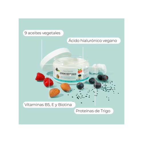 Alma Secret - Solid shampoo gift set Shikakai + mask Extreme Repair