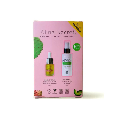 Alma Secret - Eye contour + facial serum gift set Rose Cactus