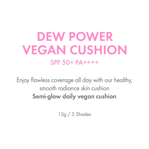 Amuse - SPF50 PA++++ Cushion Foundation Dew Power Vegan - 1.5: Natural