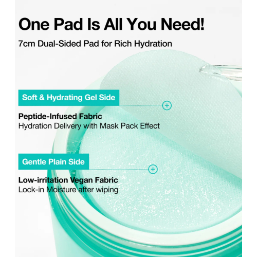 Anua - Pads PDRN 100 Hyaluronic Acid Glow pads format