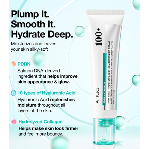 Anua - Moisturizing cream PDRN Hyaluronic Acid 100