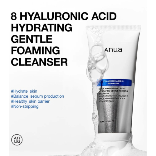 Anua - Foaming Facial Cleanser with Hyaluronic Acid 8 Hyaluronic Acid Hydrating Gentle