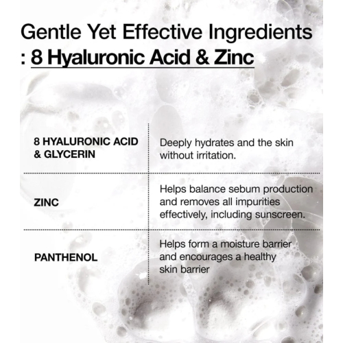 Anua - Foaming Facial Cleanser with Hyaluronic Acid 8 Hyaluronic Acid Hydrating Gentle