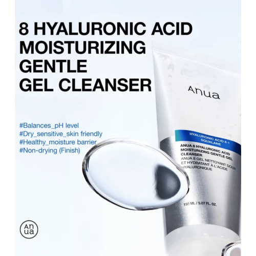 Anua - Foaming Facial Cleanser with Hyaluronic Acid 8 Moisturizing Gentle
