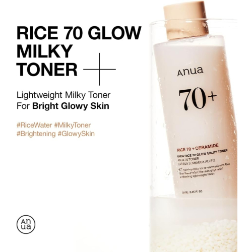 Anua - Light Toner Rice 70 + Ceramide Glow Milky