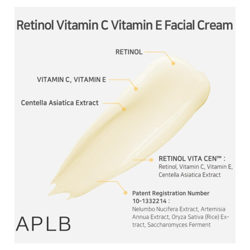 APLB - Facial cream for mature skin Retinol Vitamin C Vitamin E