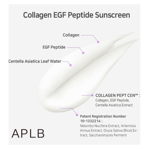 APLB - Facial sunscreen Collagen Egf Peptide SPF50+ PA++++