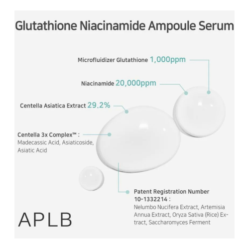 APLB - Brightening Facial Serum Glutathione Niacinamide