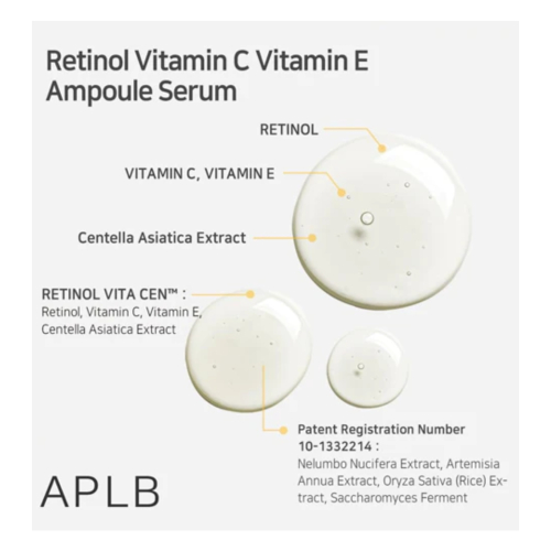 APLB - Brightening Facial Serum Retinol Vitamin C Vitamin E