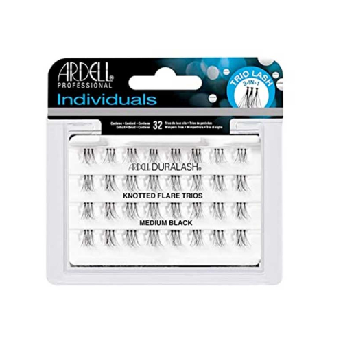 Ardell - Duralash Individual False Eyelashes - Knotted Flare Trios: Medium Black