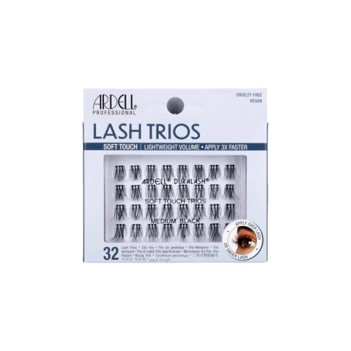 Ardell - False eyelashes Soft Touch Lash Trios - Medium Black