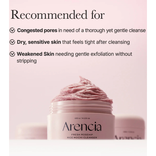 Arencia - Facial Cleanser Fresh Rosehip Mochi