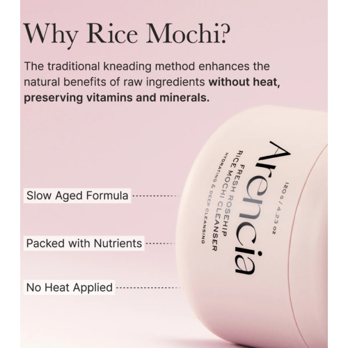 Arencia - Facial Cleanser Fresh Rosehip Mochi