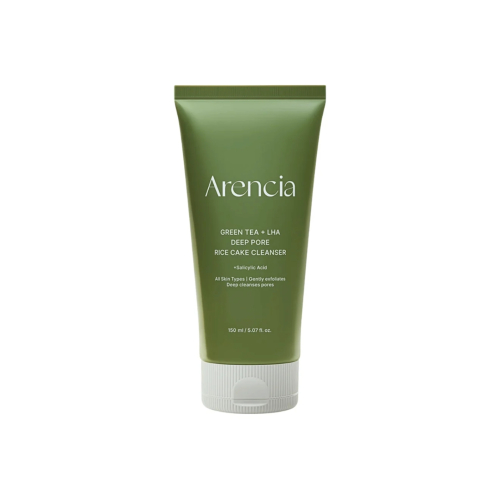 Arencia - Facial Cleanser Green Tea + LHA Deep Pore Rice Cake
