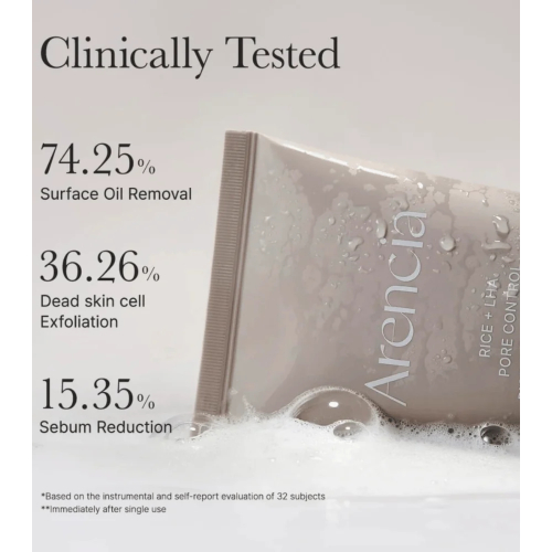 Arencia - Facial Cleanser Rice + LHA Pore Control Rice Cake