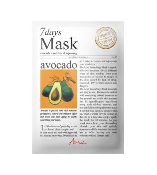 Ariul - 7 Days Purifying Nourishing face mask - Avocado