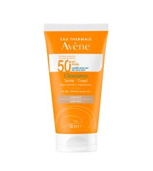 Avène - Tinted mattifying sunscreen SPF50 + Cleanance - Acne-prone skin