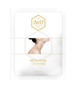 Avif - Hydrating cellulose bio-cellulose mask for neck