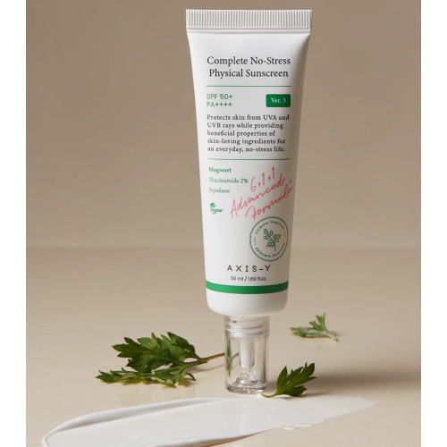 Axis-Y - Facial sunscreen Complete No-Stress Physical SPF50+ PA++++