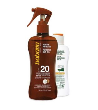 Babaria - Pack sunscreen oil spray SPF20 + After Sun