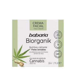 Babaria - Facial cream with Cannabis seed oil
