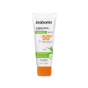Babaria - Fluid sun protection facial cream SPF50 + 75ml - Sensitive and atopic skin