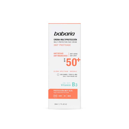 Babaria - Multi-protection facial cream SPF50 + 360º Photoage