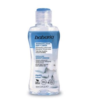 Babaria - Biphasic make-up remover for eyes and lips - Cotton