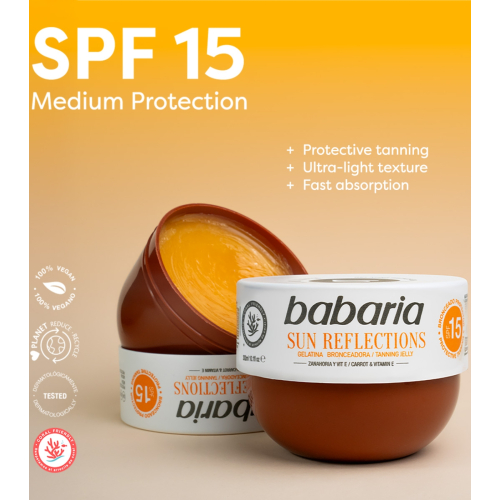 Babaria - Tanning Jelly Sun Reflections SPF15