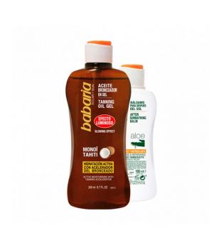Babaria - Tanning oil gel pack + After Sun balm