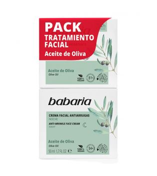Babaria - Moisturizing facial cream SPF15 day and night pack - Olive oil