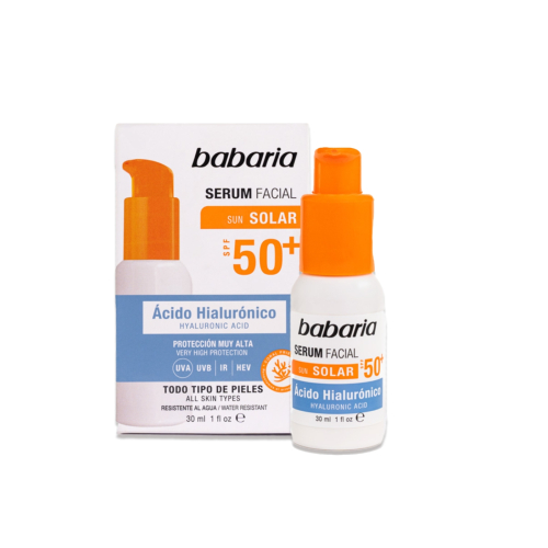 Babaria - Brightening Facial Serum with SPF 50+ - Hyaluronic Acid
