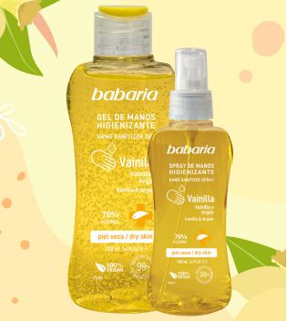 Babaria - Hydroalcoholic Hand Spray - Vanilla and Argan