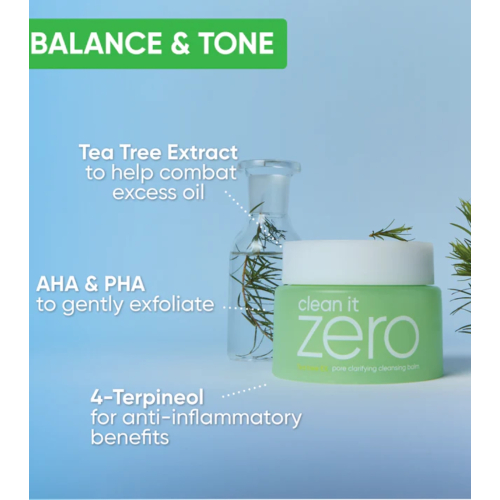 Banila Co - Pore Cleansing Balm Clean It Zero - Tea Tree-EX