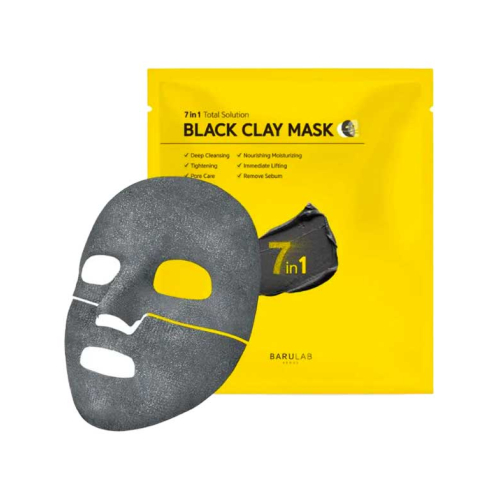 Barulab - Clay Face Mask 7 in 1 Total Solution - Black Clay