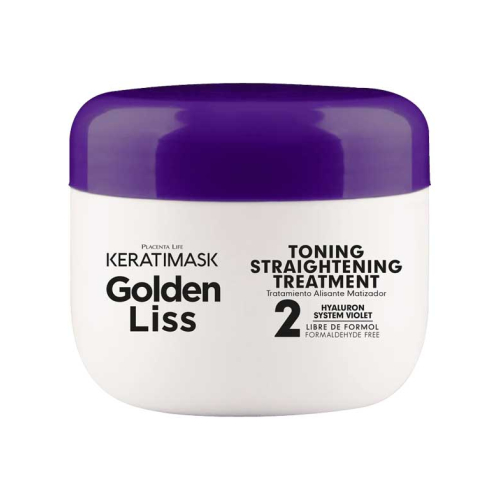 Be natural - Formaldehyde-free straightening kit Keratimask Golden Liss - Blond and bleached hair