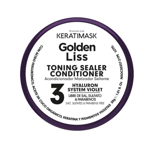 Be natural - Formaldehyde-free straightening kit Keratimask Golden Liss - Blond and bleached hair