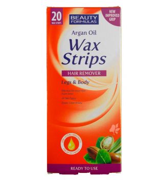Beauty Formulas - Legs and Body wax strips - Argan Oil