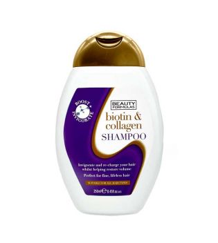 Beauty Formulas - Shampoo with biotin and collagen - Fine hair