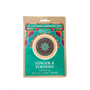 Beauty Formulas - Biodegradable paper mask Superfood Ginger & Turmeric
