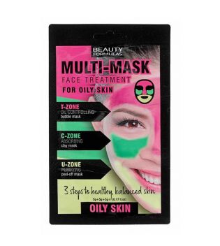 Beauty Formulas - Mask Multi Mask Face Treatment - Oily skin