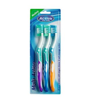 Beauty Formulas - Pack of 3 toothbrushes Multi Action